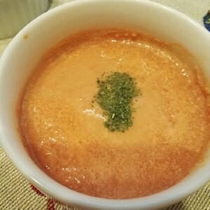 寒い日に＊3分で出来ちゃうミルクトマトスープ♪